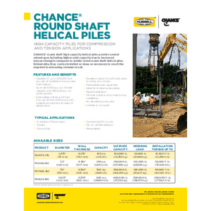 Round Shaft Helical Piles (BR04314E)